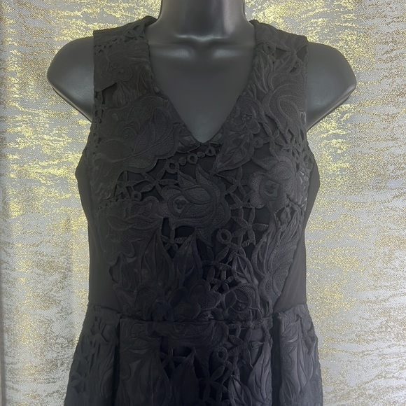 Club Monaco Women’s Leala Lace Cocktail Black Sleeveless Dress Size 0 - Picture 6 of 17